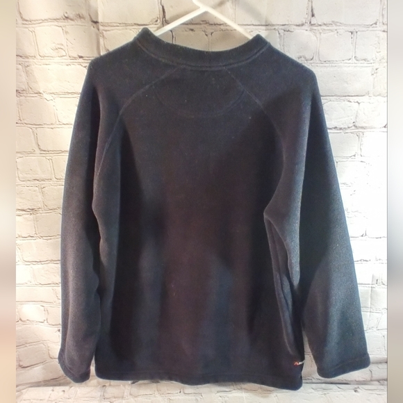 Aigle Pullover Polartec Black Zip Shoulder Fleece XL - Picture 2 of 12